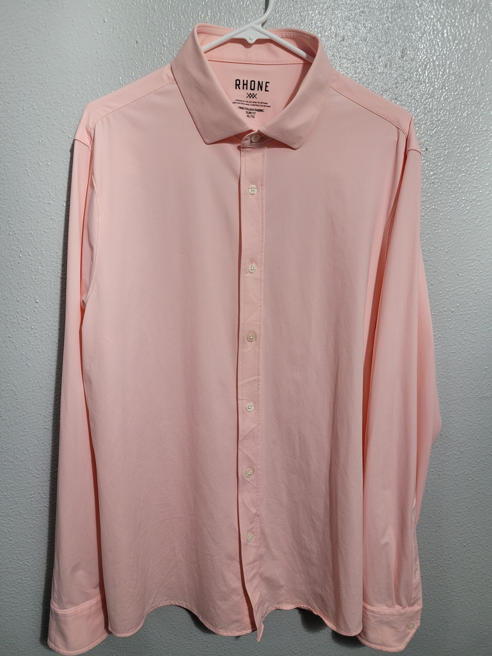 RHONE Commuter Long-Sleeve Button-Front Dress Shirt